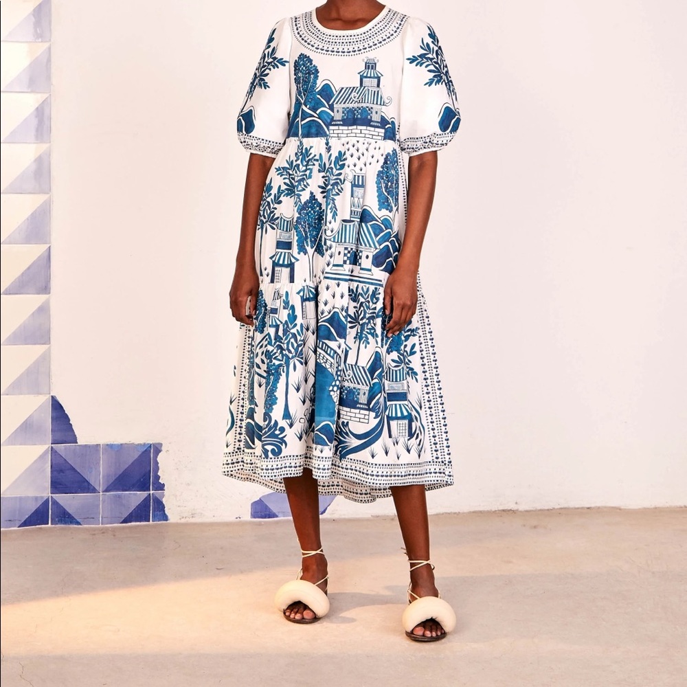 Farm Rio Ancient Garden Dress M